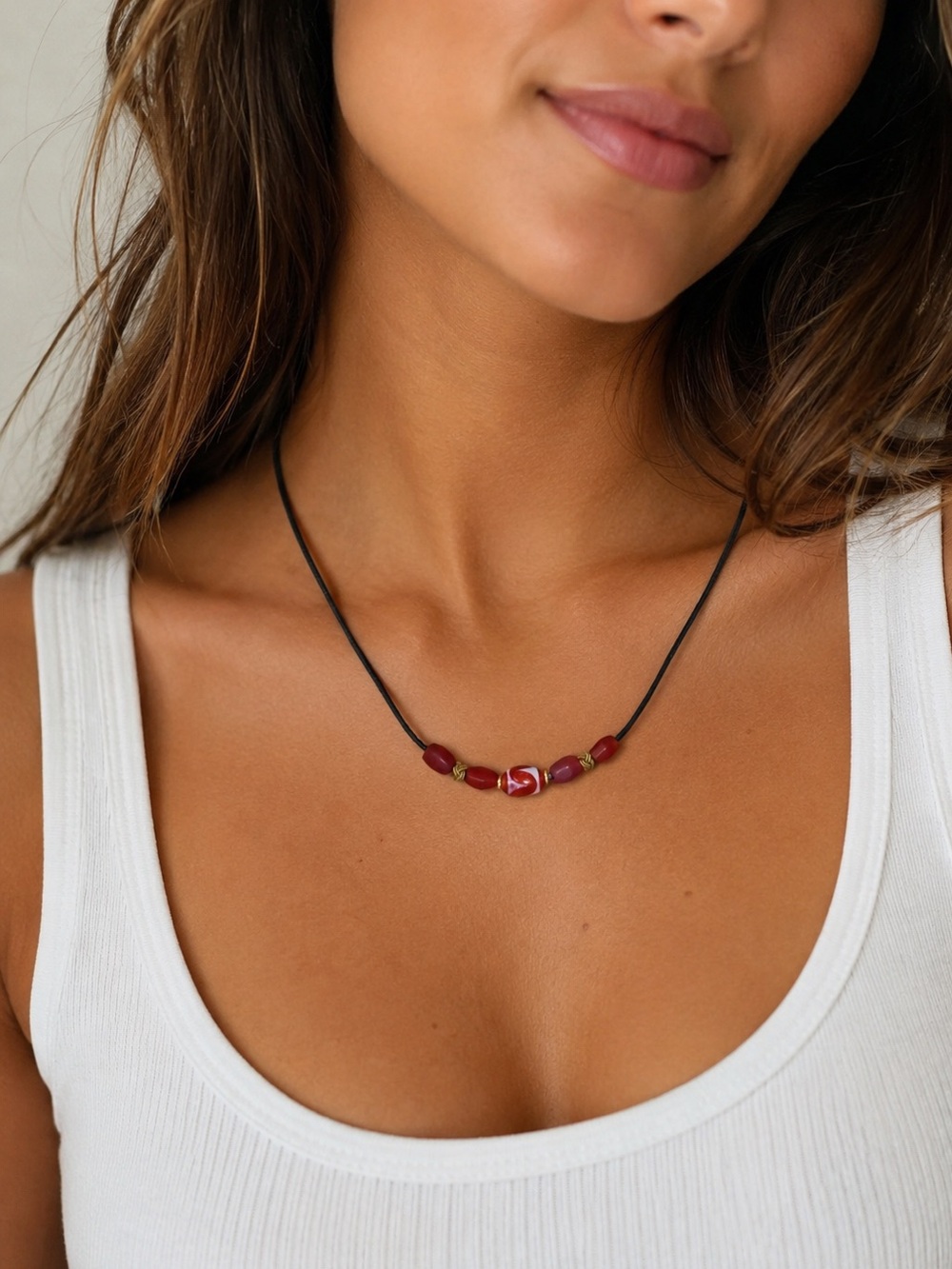 Boho Tribal Beaded Necklace